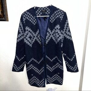 Pendleton Aztec Western Print 100% Virgin Wool Coat Size XLarge